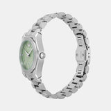 Emporio Armani Federica Mint Green Dial Silver Steel Strap Watch for Women - AR11656