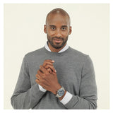 Hugo Boss Strike Chronograph Blue Dial Silver Steel Strap Watch for Men - 1514240