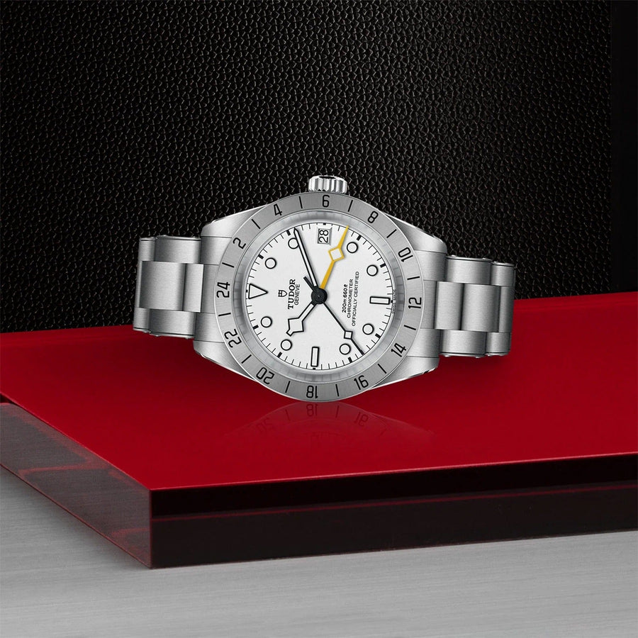 Tudor Black Bay Pro Silver Dial Silver Steel Strap Watch for Men - M79470-0004