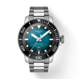 Tissot Seastar 2000 Professional Powermatic 80 Blue Dial Silver Steel Strap Watch for Men - T120.607.11.041.00