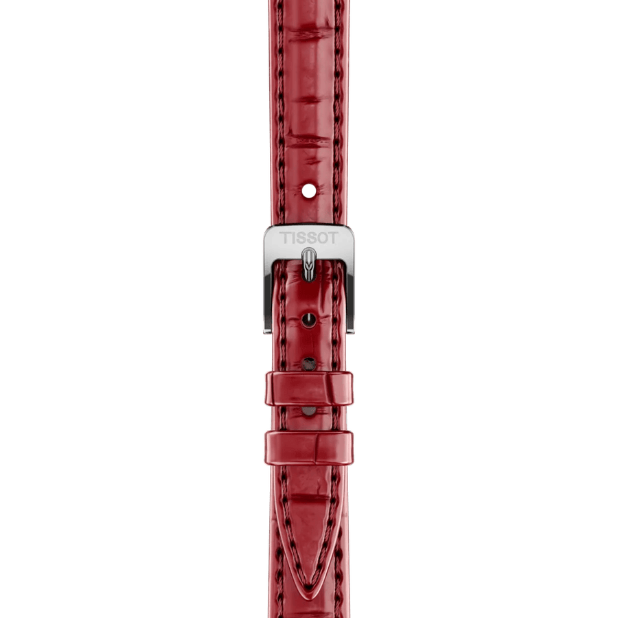 Tissot SRV Red Dial Red Leather Strap Watch for Women - T160.110.16.423.00