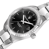 Maserati Competizione Black Dial Silver Steel Strap Watch for Men - R8853100028