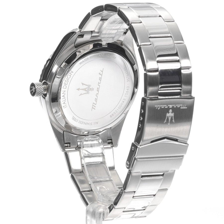 Maserati Competizione Green Dial Silver Steel Strap Watch for Men - R8853100043
