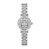 Emporio Armani Gianni T Bar Green Dial Silver Steel Strap Watch for Women - AR11667