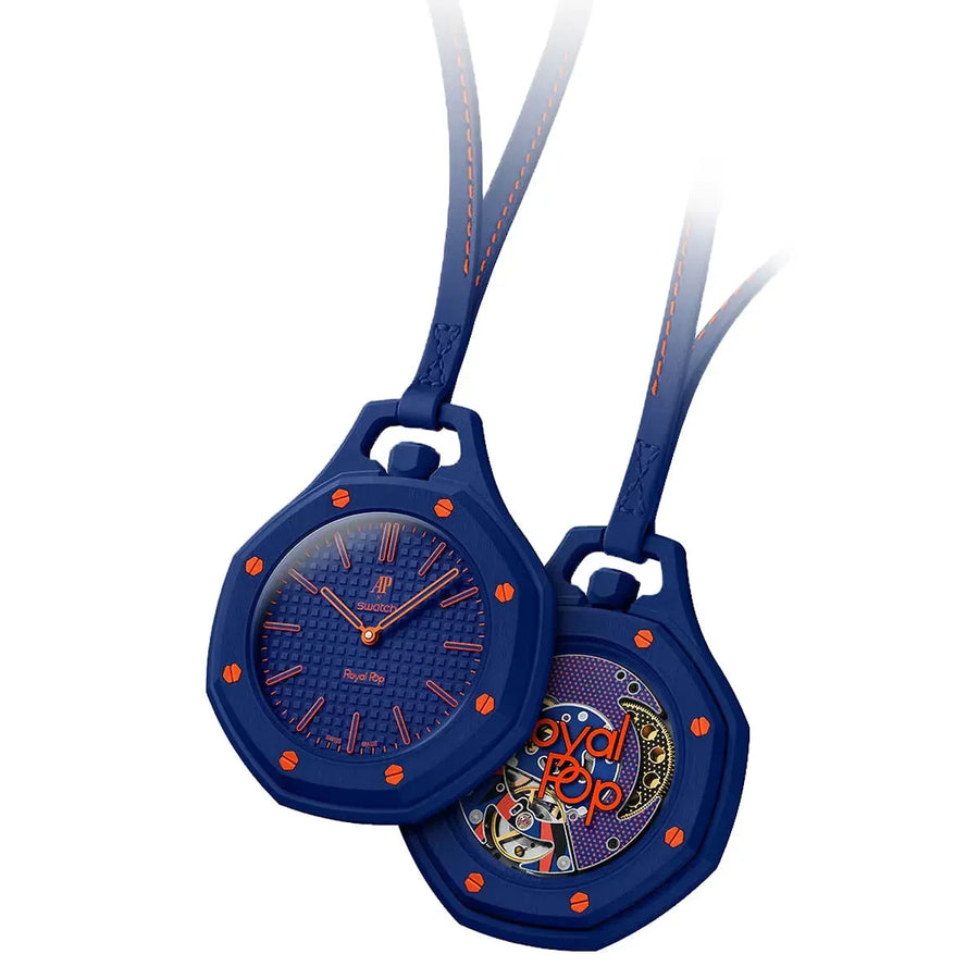 Swatch x AP Royal Pop Blue Dial Lanyard Watch for Men - Orenji Hachi