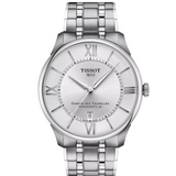 Tissot Chemin Des Tourelles Powermatic 80 Silver Dial Silver Steel Strap Watch for Men - T139.407.11.038.00