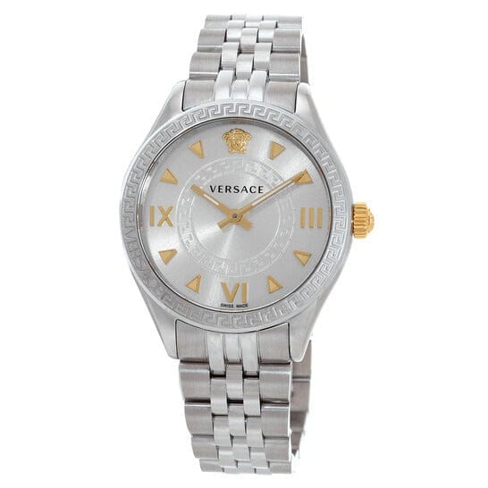 Versace Hellenyium Quartz Silver Dial Silver Steel Strap Watch for Women - VE2S00322