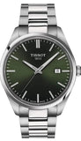 Tissot PR 100 Green Dial Silver Steel Strap Watch for Men - T150.410.11.091.00