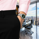 Tissot Ballade Quartz Green Dial Silver Steel Strap Watch for Men - T156.410.11.091.00