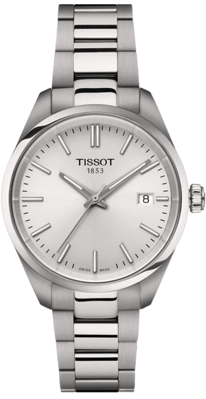 Tissot PR 100 Quartz Silver Dial Silver Steel Strap Watch for Women - T150.210.11.031.00