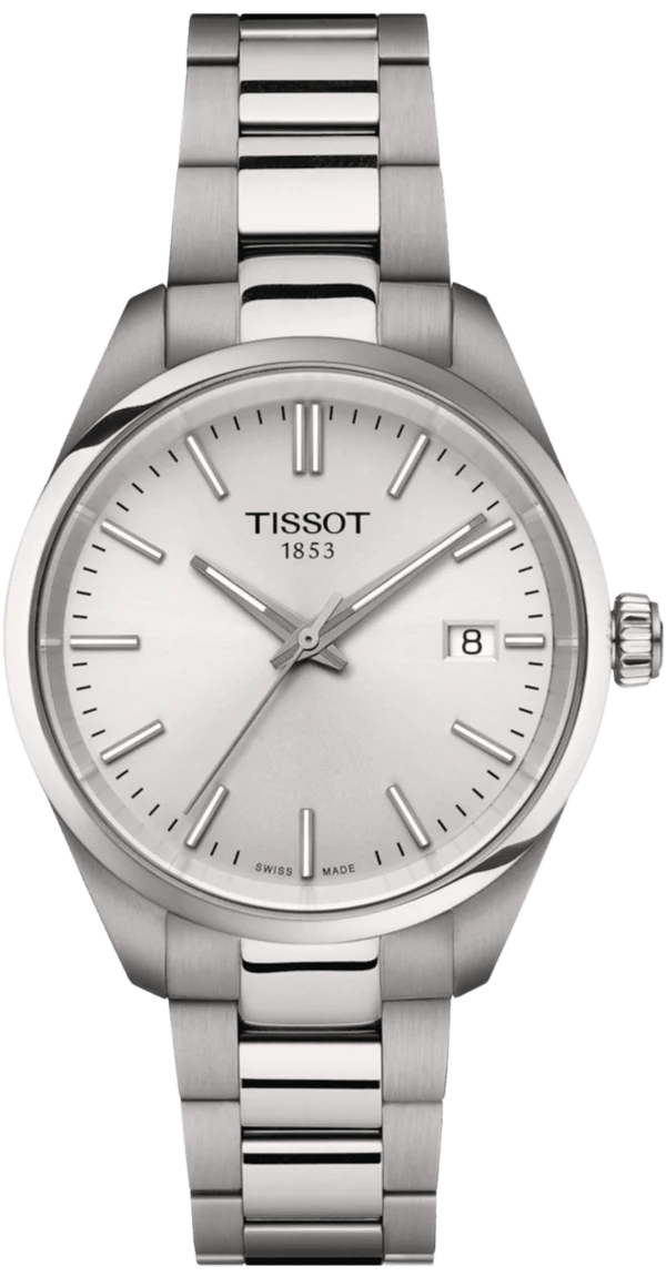 Tissot PR 100 Quartz Silver Dial Silver Steel Strap Watch for Women - T150.210.11.031.00