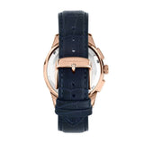Maserati Sorpasso Chronograph Blue Dial Blue Leather Strap Watch for Men - R8871624009