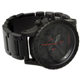 Nixon 51-30 Chronograph Black Dial Black Steel Strap Watch for Men - A083-2298