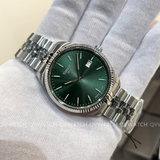 Tissot Ballade Quartz Green Dial Silver Steel Strap Watch for Men - T156.410.11.091.00