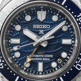 Seiko Prospex 1968 Heritage Divers GMT The Great Wave Limited Edition Blue Dial Silver Steel Strap Watch for Men - SPB509J1
