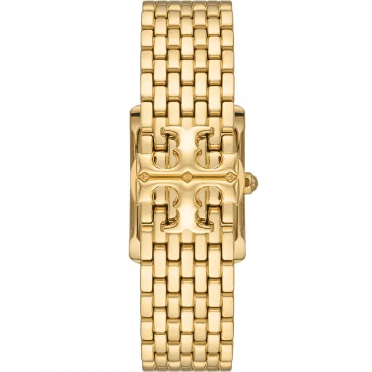 Tory Burch Eleanor White Dial Gold Steel Strap Watch for Women - TBW1060