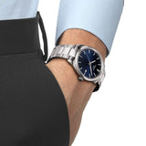 Tissot PR 100 Blue Dial Silver Steel Strap Watch for Men - T150.410.11.041.00