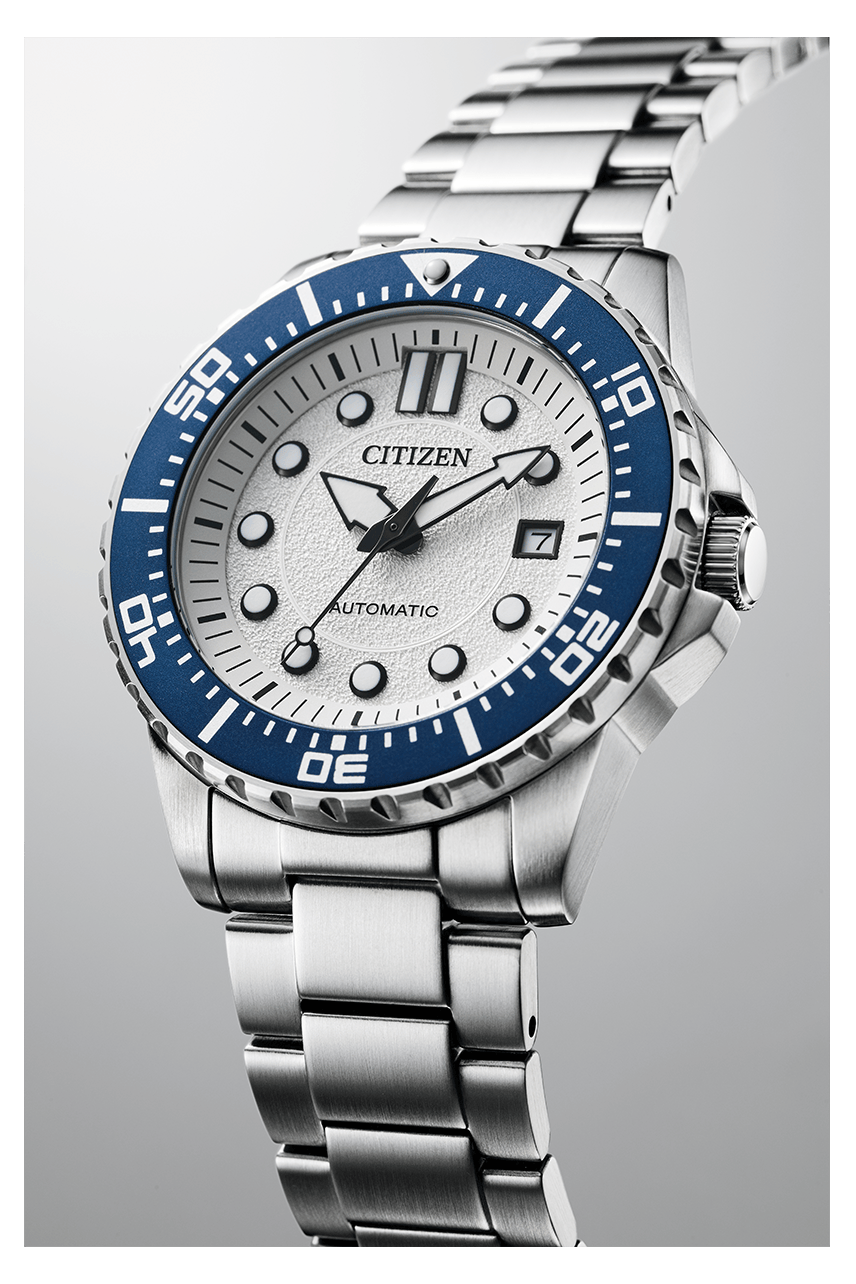 Citizen Mechanical Automatic White Dial Silver Steel Strap Watch for Men - NJ0171-81A