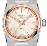 Tissot PRX Mother of Pearl Dial Silver Steel Strap Watch for Women - T137.010.21.111.00