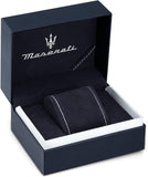 Maserati Attraction Limited Edition Chronograph Blue Dial Brown Leather Strap Watch for Men - R8851151003
