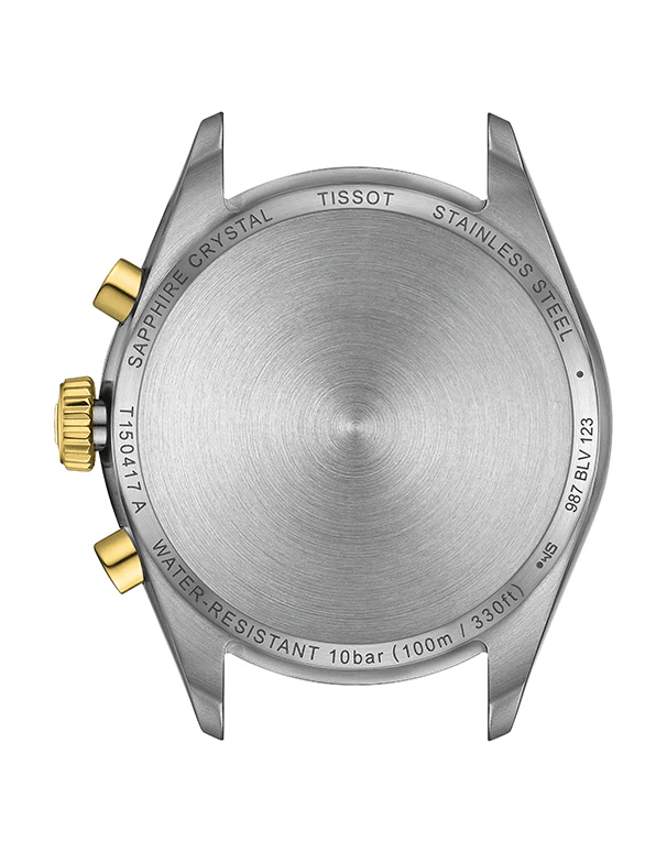 Tissot PR 100 Chronograph Silver Dial Two Tone Steel Strap Watch for Men - T150.417.22.031.00