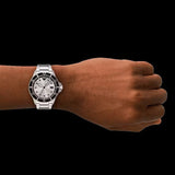 Emporio Armani World Explorer Silver Dial Silver Steel Strap Watch for Men - AR11683