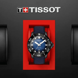 Tissot Seastar 2000 Professional Powermatic 80 Blue Dial Blue Nylon Strap Watch for Men - T120.607.37.041.00