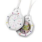 Swatch x AP Royal Pop White Dial White Leather Strap Watch for Men - Huit Blanc