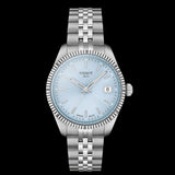 Tissot Ballade Quartz Blue Dial Silver Steel Strap Watch for Women - T156.210.11.351.00