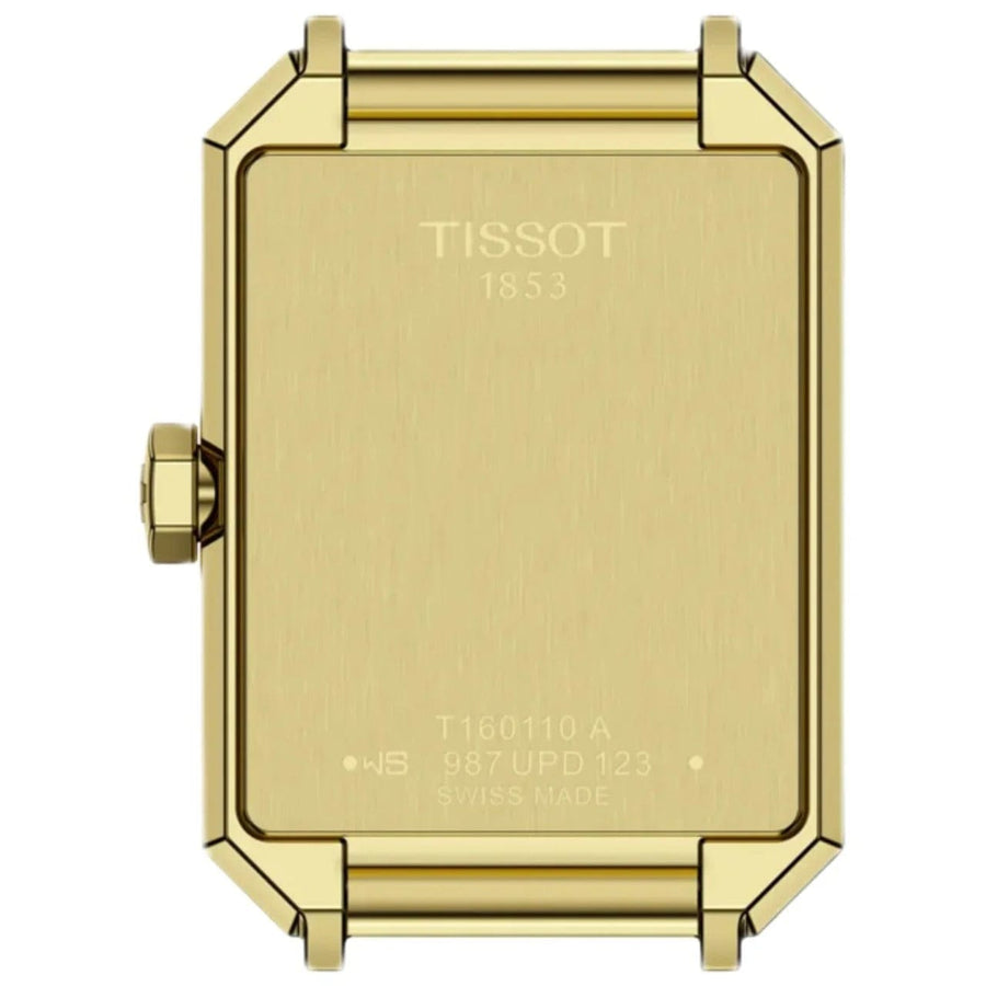 Tissot SRV Black Mother of Pearl Dial Black Leather Strap Watch for Women - T160.110.36.126.00