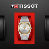 Tissot PRX Powermatic 80 Gold Automatic Silver Dial Silver Steel Strap Watch for Men - T931.407.41.031.01