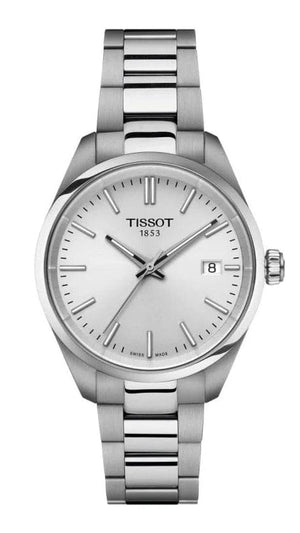 Tissot PR 100 Quartz Silver Dial Silver Steel Strap Watch for Women - T150.210.11.031.00