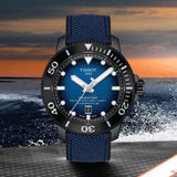 Tissot Seastar 2000 Professional Powermatic 80 Blue Dial Blue Nylon Strap Watch for Men - T120.607.37.041.00