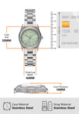 Emporio Armani Federica Mint Green Dial Silver Steel Strap Watch for Women - AR11656