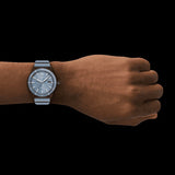 Emporio Armani Sea Explorer Divers Blue Dial Blue Silicone Strap Watch for Men - AR11685