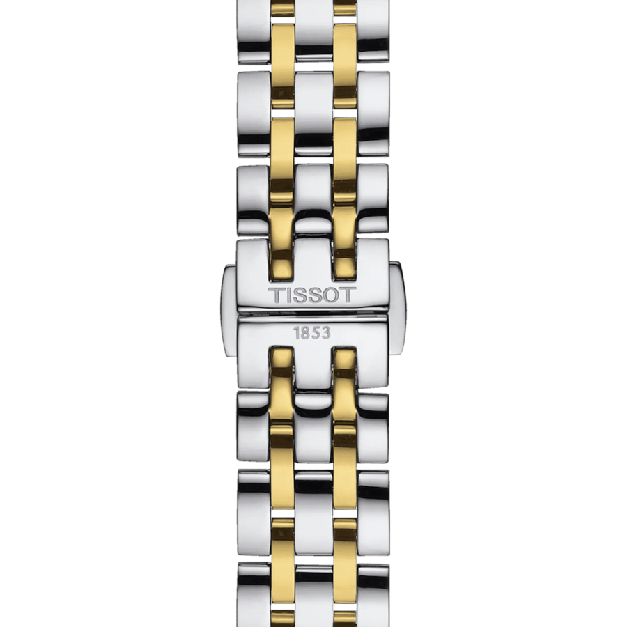 Tissot T Classic Dream Lady Silver Dial Two Tone Steel Strap Watch for Women - T129.210.22.031.00