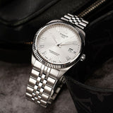 Tissot Ballade Powermatic 80 COSC Silver Dial Silver Steel Strap Watch for Men - T156.408.11.033.00
