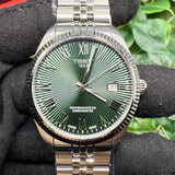 Tissot Ballade Powermatic 80 COSC Green Dial Silver Steel Strap Watch for Men - T156.408.11.093.00