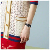 Gucci G Timeless Black Dial Black Leather Strap Watch for Women - YA1265055