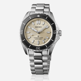 Seiko Prospex Polygonal Divers Automatic Pearl White Dial Silver Steel Strap Watch for Men - SPB481J1