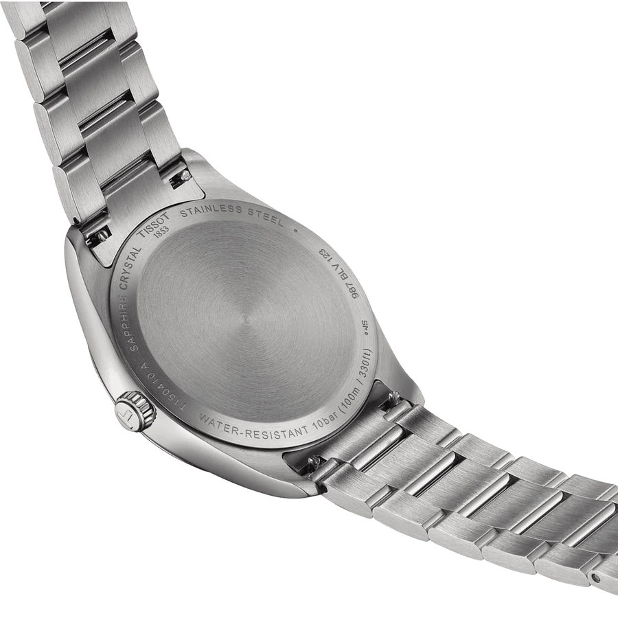 Tissot PR 100 Quartz Green Dial Silver Steel Strap Watch for Women - T150.210.11.091.00