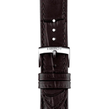 Tissot PR 100 Quartz Silver Dial Black Leather Strap Watch for Men - T150.410.16.031.00