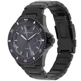 Emporio Armani World Explorer Black Dial Black Steel Strap Watch for Men - AR11398