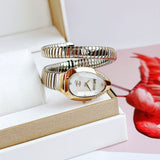 Just Cavalli Serpente Metallica Mother of Pearl Dial Two Tone Steel Strap Watch for Women - JC1L208M0065