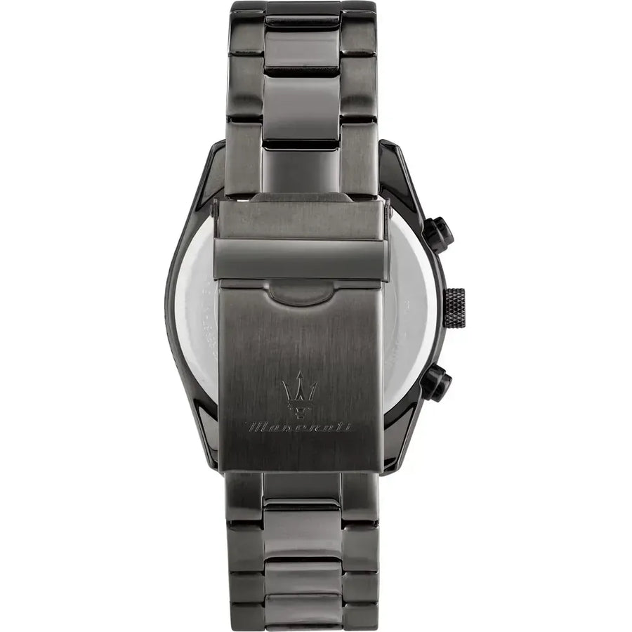 Maserati Attrazione Chronograph Blue Dial Grey Steel Strap Watch for Men - R8853151012