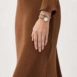 Just Cavalli Enchanting Silver Dial Two Tone Steel Strap Watch for Women - JC1L301M0065