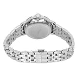 Seiko Presage Cocktail Time Automatic Diamonds White Dial Silver Steel Strap Watch for Women - SRE017J1
