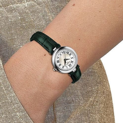Tissot Bellissima Small Lady Mother of Pearl Dial Green Leather Strap Watch for Women - T126.010.16.113.02