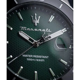 Maserati Competizione Green Dial Silver Steel Strap Watch for Men - R8853100038
