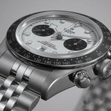 Tudor Black Bay Chrono Silver Dial Silver Steel Strap Watch for Men - M79360N-0014